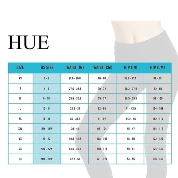 NWT - HUE Women's Cotton Ultra Legging with Wide Waistband, sz XL - Picture 3 of 9